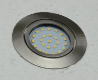 LED-Einbauleuchte "Flat-32dim" warmweiß 80x32mm, 5W, 590lm, Edelstahl gebürstet