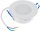 LED-Einbauleuchte "Flat-30 FR-R" 3000K Ø85x30mm, 5W, 460lm, IP44, rund, weiß