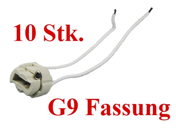 G9 GU9 Lampenfassung für LED und Halogenstrahler (10 Stück)