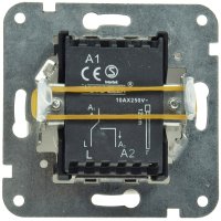 DELPHI Wechsel-Schalter, UP, weiß 250V~/ 10A, Steckanschluss, OHNE Rahmen