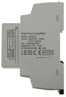 Wechselstromzähler für DIN Trägerschiene 1-phasig 5A, 161-300V, 1TE, analog RZW