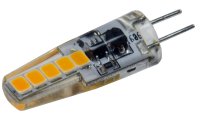 LED Stiftsockellampe G4 "Silikon W2" 3000k, 200lm, 300°, 12V/2W, warmweiß