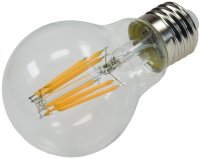 LED Glühlampe E27 "Filament G60k" klar 3000K, 919lm, 230V / 8W, warmweiß