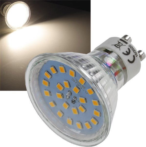 LED Strahler MR16 H55 SMD 120°, 4000k, 440lm, 12V/5W, neutralweiß