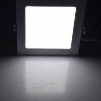 LED Licht-Panel "QCP-17Q", 17x17cm 230V, 12W, 1020Lumen,4200K / neutralweiß