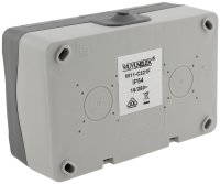 MILOS Wechsel-Schalter IP44 250V~/ 10A, inkl. Rahmen, UP, anthrazit