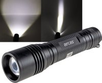 LED-Taschenlampe ARCAS 18W Zoom ØxL 48x205mm, 1600...