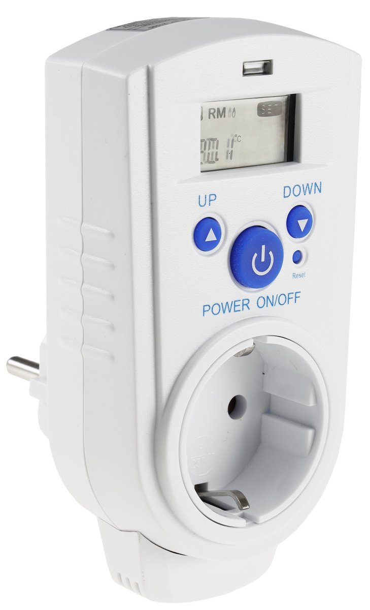 Thermostat Digital Temperaturregler Steckdose mit Timer-Schalter