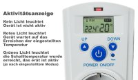 Steckdosen-Thermostat "ST-35 digi" max. 3500W, 5-30°C, EIN/AUS/AUTO, 230V