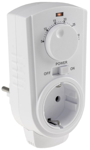 Steckdosen-Thermostat "ST-35 ana" max. 3500W, 5-30°C, AUS/AUTO, 230V