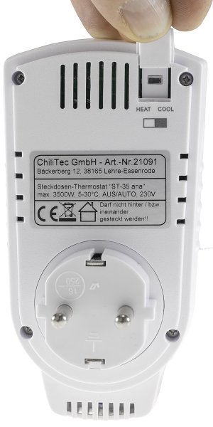 Chilitec 21091 Steckdosen-Thermostat ST-35 ana
