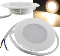LED-Einbauleuchte "EBL-HV65w", weiß 230V, 2W, 2900K, 230lm, warmweiß