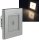 LED Wand-Einbauleuchte "EBL 86 PIR" 2W, 3000k, warmweiß, Rahmen silber