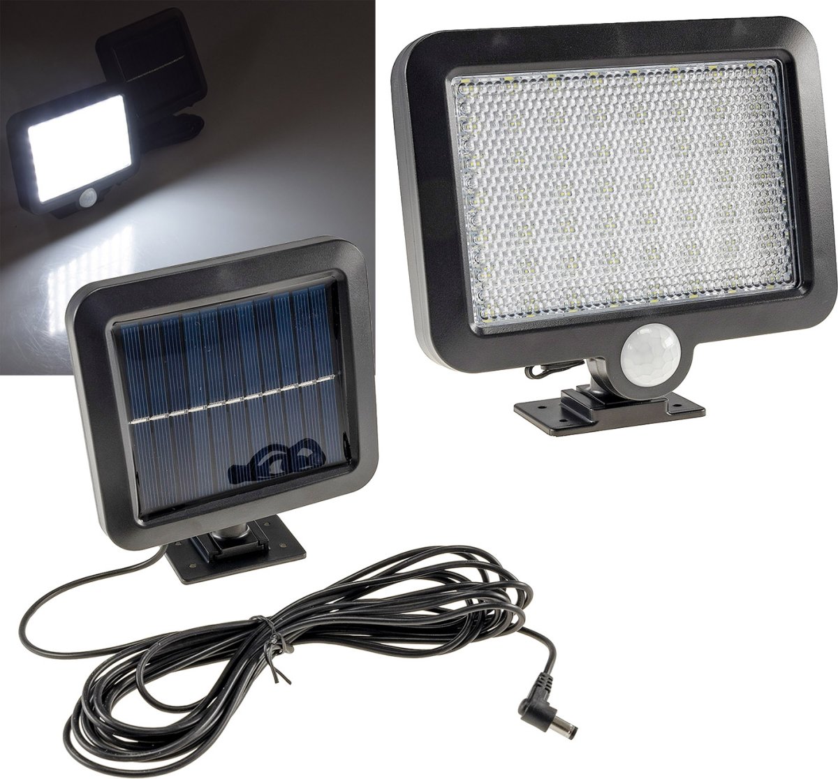 Lichtleiste 72 LED SMD mit Schalter + Bewegungsmelder warmweiß