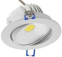COB-LED Einbauspot 7W Weiß 230V (450 Lumen, warmweiß)