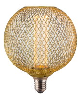 Bioledex LIMA LED Lampe E27 G125 4W 180lm amber metallgitter
