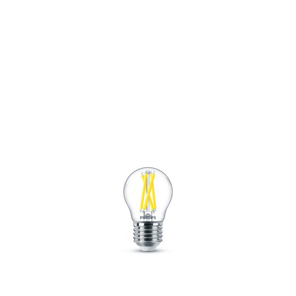 Philips MASTER P45 LED Lampe E27 90Ra DimTone WarmGlow dimmbar 3,4W 470lm warmweiss wie 40W