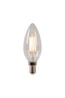 Lucide C35 LED Filament Lampe E14 4W dimmbar Transparent...