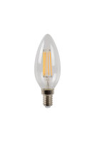 Lucide C35 LED Filament Lampe E14 4W dimmbar Transparent 49023/04/60