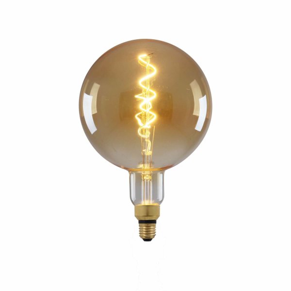 Näve E27 Leuchtmittel LED LAMPE Ø12,5cm Warmweiss amber dimmbar 41304