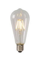 Lucide ST64 LED Filament Lampe E27 5W dimmbar Transparent...