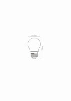 Lucide G45 LED Filament Lampe E27 4W dimmbar Matte 49021/04/67
