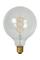Lucide G125 LED Filament Lampe E27 5W dimmbar Transparent...