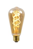 Lucide ST64 LED Filament Lampe E27 4,9W dimmbar Amber...