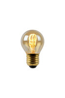 Lucide G45 LED Filament Lampe E27 3W dimmbar Amber...