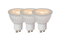 Lucide LED Lampe 3x GU10 3x 5W dimmbar Weiß,...