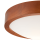 Bioledex Deckenleuchte Rundleuchte 27cm E27 rotbraun Holz, Glas