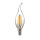 SIGOR 4,5W Kerze Filament Windstoß klar E14 470lm 2700K dimmbar LED Lampe CF35