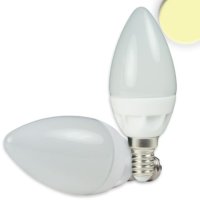 E14 LED Keramik milky Kerze, 4,5W, warmweiß