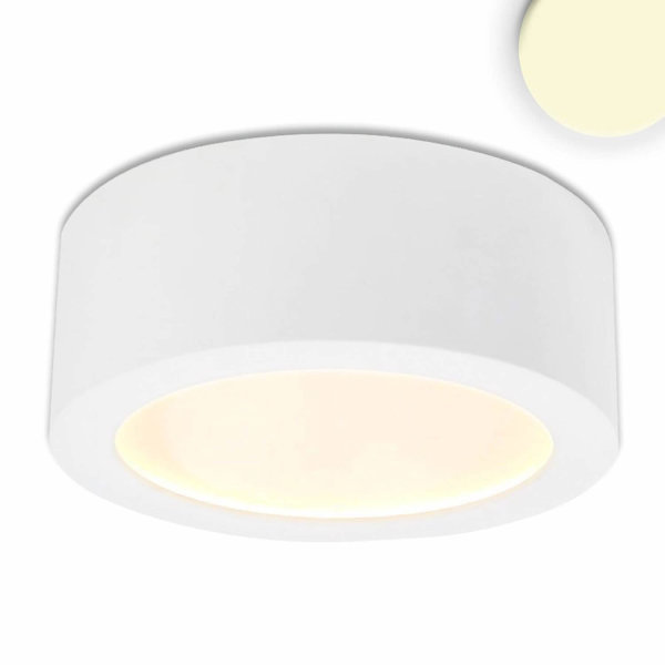 LED Aufbauleuchte LUNA 12W, weiß, rund, DN146, indirektes Licht, warmweiß