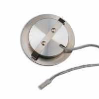 LED Möbeleinbaustrahler MiniAMP silber, 3W, 120°, 24V DC weißdynamisch, dimmbar