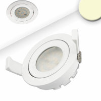 LED Einbaustrahler, weiß, 8W SMD, 120°, rund, warmweiß, dimmbar