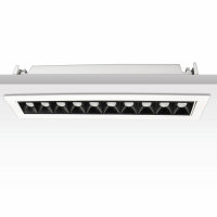 LED Einbauleuchte Raster Line weiß/schwarz, 20W, neutralweiß, schwenkbar