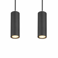 Hängeleuchte schwarz matt, 4xGU10 Fassung, exkl. Leuchtmittel