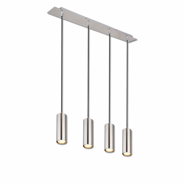 Hängeleuchte nickel matt, 4xGU10 Fassung, exkl. Leuchtmittel