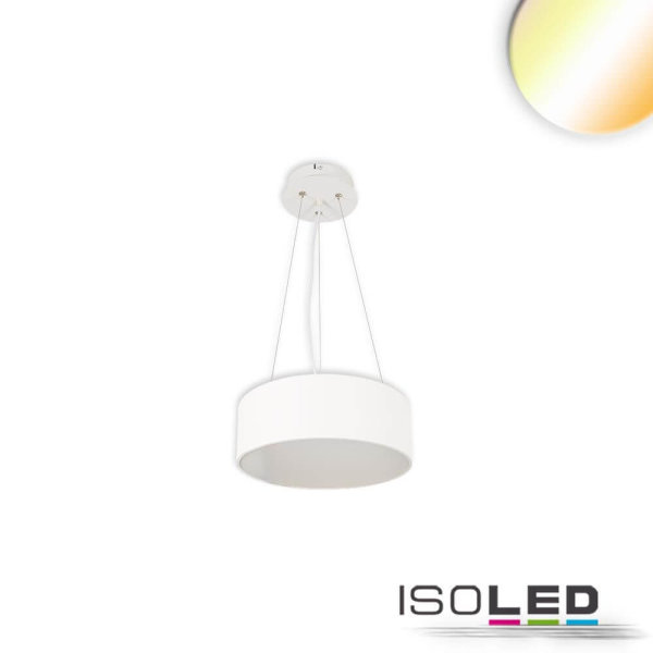 LED Hängeleuchte, DN400, weiß, 25W, ColorSwitch 3000|3500|4000K, dimmbar