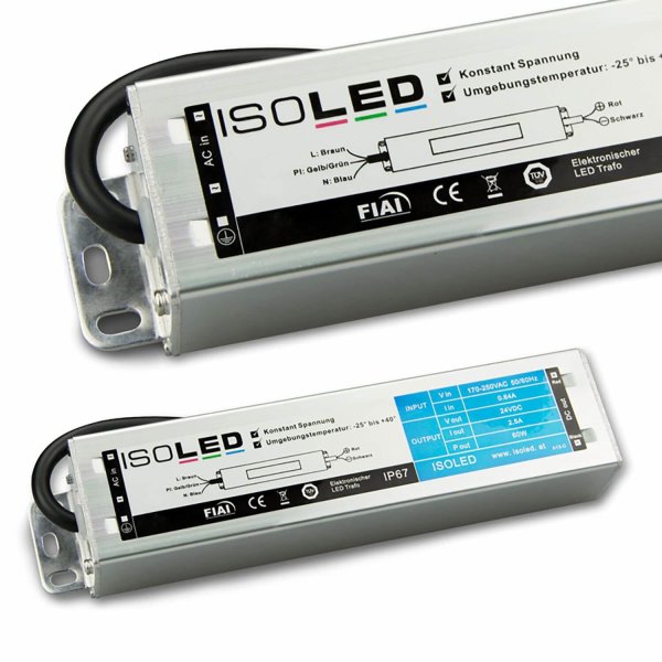 elektronischer LED-Trafo IP67, 1-60 Watt