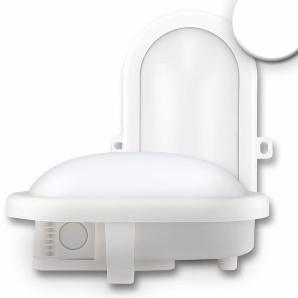 LED Kellerleuchte, 10W, IP44, weiß, neutralweiß