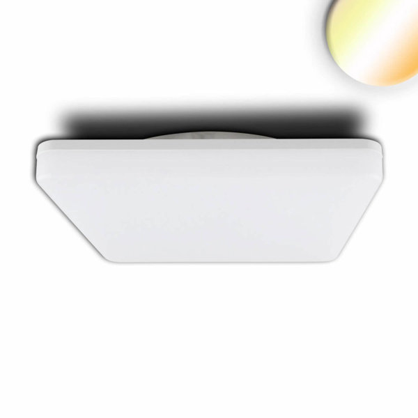 LED Decken/Wandleuchte 24W, weiß, eckig, 328x328mm, IP54, ColorSwitch 3000|4000K