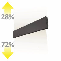 LED Wandleuchte Linear Up+Down 600, 610mm, 25W, IP40,...