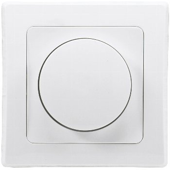 DELPHI Dimmer für LED Lampen 250V~/ 3-60W, inkl. Rahmen, UP, weiß