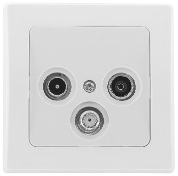 DELPHI Antennendose TV+Radio+Sat weiß