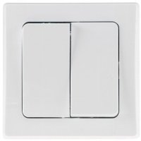 DELPHI 2-fach Serien-Schalter weiß