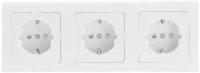 DELPHI Set 3 Steckdo.+ 3-fach Rahmen 250V~/ 16A,...