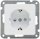 DELPHI Schutzkontakt-Steckdose, weiß 250V~/ 16A, Steckanschluss, OHNE Rahmen