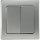 DELPHI 2-fach Serien-Schalter silber